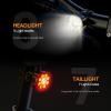 Bike Lights Kit 9LED Bike Headlights High & Low Beams, Ultra-Light and Bright Bicycle Lights, Waterproof Bike Lights for Night Riding, USB-C Bicycle Front and Rear Lights (VTG9) view 2