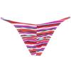 Botmois Men Mini Cheek Underwear Pouch Skimpy Briefs Stretchy Ruched Back Swimwear Soft Posing Bikini Brown Rainbow Stripe XL view 3