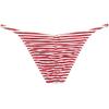 Botmois Men Mini Cheek Underwear Pouch Skimpy Briefs Stretchy Ruched Back Swimwear Soft Posing Bikini Small Red Stripe XL view 3