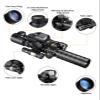 MidTen 3-9x32 5-in-1 Scope Combo with Dual Illuminated Rangefinder Reticle Scope, Laser Sight, Red Dot Sight, Flashlight with 20mm Mount, Red view 2