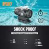 ohhunt Prism Scope 3X Scope Red Illuminated Sight with Absolute Co-Witness view 2