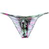 Botmois Men Mini Cheek Underwear Pouch Skimpy Briefs Stretchy Ruched Back Swimwear Soft Posing Bikini Pink Camouflage XL view 1