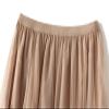 Honeystore Women's Long Midi Skirt A Line Tulle Tutu Tiered Party Dance Petticoat 8023-Khaki view 2