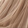 Honeystore Women's Long Midi Skirt A Line Tulle Tutu Tiered Party Dance Petticoat 8023-Khaki view 3