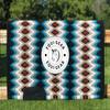 EQUIGEAR Horse Western Show Saddle pad/New Zealand Wool Western Saddle Blanket Top Wool Pad Sensor Flex (Customization Available) J16 (34x38) view 1