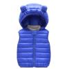 Baby Boys Girls Hooded uffer Vest Winter Lightweight Sleeveless Bear ears Zipper Up Jacket Outerwear (Blue, 2-3 Years) view 1