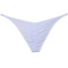 Botmois Sexy Men's Eyelet Mini Cheek Underwear Male Pouch Bikini Briefs Elastic Ruched Back Underpants Tiny Waist White L view 4