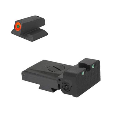 Kensight Springfield Rounded Blade Tritium Rear Sight, Orange, 981-253 220253
