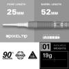 Target Darts Gabriel Clemens Gen 2 19G 90% Tungsten Soft Tip Darts Set view 3