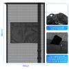 BROTOU Drawstring Bag Heavy Duty Mesh Gym Bag with Pocket for Swimming Yoga Beach Laundry view 2