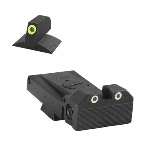Kensight LPA TRT Contoured Tritium Adjustable Rear Night Sight, Green, 990-255