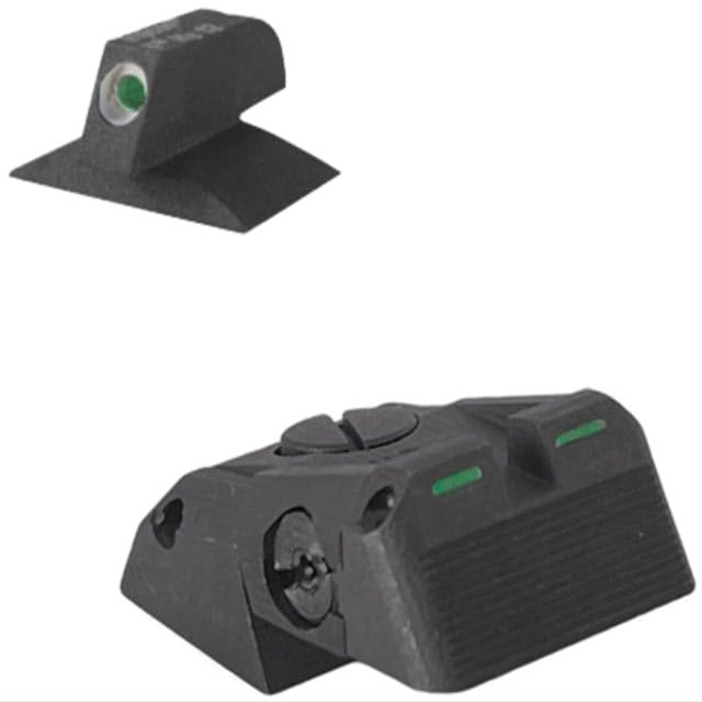 Kensight DAS Serrated Blade Adjustable Rear 1911 Night Sight, Fully Adjustable, Bar-Dot-Bar 970628