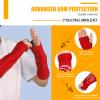 Shappy 2 Pcs 2 Pcs Volleyball Arm Sleeves Forearm Sleeves Volleyball Arm Pads for Boys Girls Teen Youth Wrist Guard (Red,Small) view 3
