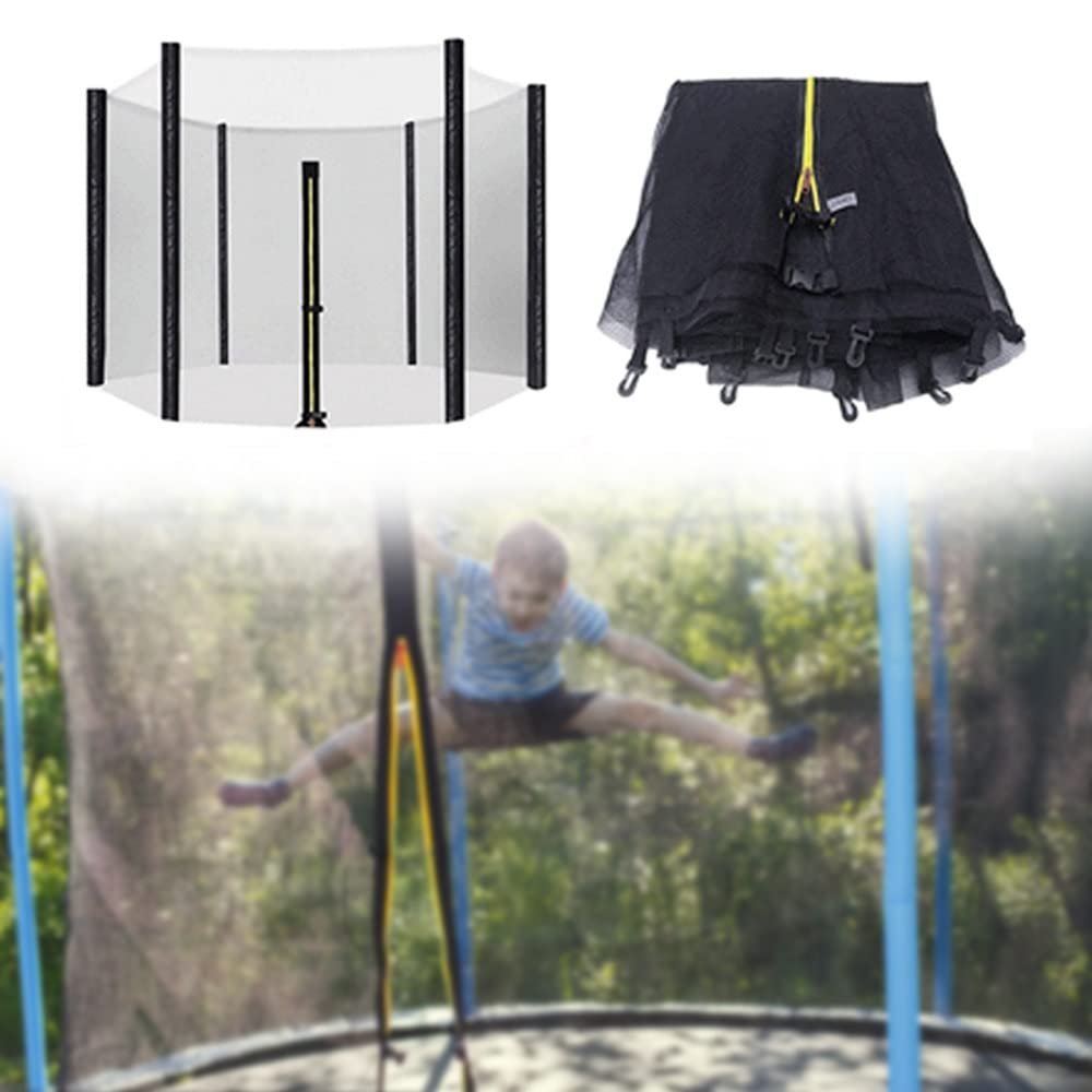 CIRONI Premium Trampoline Net, 6ft 8ft 10ft 12ft 13ft 14ft 16ft Netting Fits Most Trampolines Replacement Trampoline Safety Net Enclosure Surround Netting, Net Only