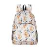 ECO CHIC Hiking Lightweight Packable Backpack - Foldable Daypack for Travel & Hiking & Outdoor Adventures - Waterproof Backpack from Recycled Materials (Flowers Beige) view 1