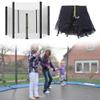 CIRONI 6ft/8ft/10ft/12ft/13ft/14ft/16ft Replacement Safety Net, Trampoline Enclosure Net with Double-Headed Zippers & Safe Buckles, Trampolines Protective Net for Kids, No Pole view 1