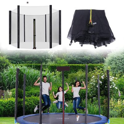 CIRONI Trampoline Replacement Safety Enclosure Net for 6ft/8ft/10ft/12ft Round Frame Trampolines, Breathable and Weather-Resistant, Net Only