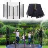 CIRONI Trampoline Replacement Safety Enclosure Net for 6ft/8ft/10ft/12ft Round Frame Trampolines, Breathable and Weather-Resistant, Net Only view 1
