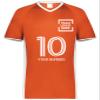 Custom Soccer Jersey with Name Number Team Logo Personalized Soccer V-Neck Shirt for Youth Small Orange/White view 3