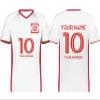 Custom Soccer Jersey with Name Number Team Logo Personalized Soccer V-Neck Shirt for Youth X-Large White view 1