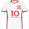 Custom Soccer Jersey with Name Number Team Logo Personalized Soccer V-Neck Shirt for Youth X-Large White view 3