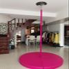 3ft/4ft/5ft/6ft Wide Pole Crash Mat 4" Thick, Pole Dance Mat, Fitness Gymnastic Yoga Safety Protection Pad, Foldable Shock Absorption Round Pole Dance Crash Mat ( Color : Red 2 , Size : 140cm/4.6ft/55 view 2