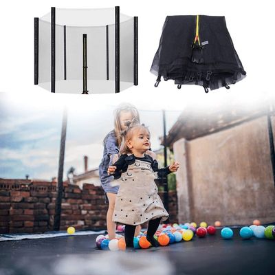 CIRONI Replacement Round Trampoline Protection Safety Net Enclosure Surround Netting Breathable Mesh for 6ft 8ft 10ft 12ft, Net Only