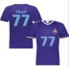 Custom Soccer Jersey with Name Number Team Logo Personalized Soccer V-Neck Shirt for Adult 2X-Large Purple view 2