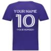 Custom Soccer Jersey with Name Number Team Logo Personalized Soccer V-Neck Shirt for Adult 2X-Large Purple view 4