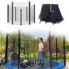 CIRONI Replacement Trampoline Safety Net, 6/8/10/12FT Enclosure Surround Netting with Dual-Headed Zippers, Protection Buckles & Enhanced Hook, Fits for Round Frame Trampolines, Net Only view 1