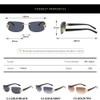 HPIRME Punk Rimless Sunglasses Goggle Sun Glasses for Women Shades Eyewear UV400,3,One size view 2