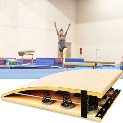 CIRCIR 9 Springs Gymnastics Springboard Extra High Elasticity, Adults Gymnast Vault Mini Trampoline, for Obstacle Courses, Gymnastics Center, Home Gym