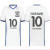 Custom Soccer Jersey with Name Number Team Logo Personalized Soccer V-Neck Shirt for Youth Large White/Royal view 1