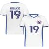 Custom Soccer Jersey with Name Number Team Logo Personalized Soccer V-Neck Shirt for Youth Large White/Royal view 2