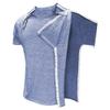Unisex Post Shoulder Surgery Shirts for Men Rotator Cuff Chest Recovery Shirt Women Full Snap Access Dialysis Chemo Clothing Blue XL view 4