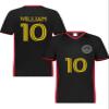 Custom Soccer Jersey with Name Number Team Logo Personalized Soccer V-Neck Shirt for Adult Medium Black view 2