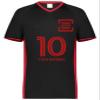 Custom Soccer Jersey with Name Number Team Logo Personalized Soccer V-Neck Shirt for Adult Medium Black view 3