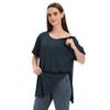 Unisex Post Shoulder Surgery Shirts for Men Rotator Cuff Chest Recovery Shirt Women Full Snap Access Dialysis Chemo Clothing Navy L view 1