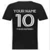 Custom Soccer Jersey with Name Number Team Logo Personalized Soccer V-Neck Shirt for Youth X-Large Black/White view 4