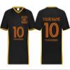 Custom Soccer Jersey with Name Number Team Logo Personalized Soccer V-Neck Shirt for Adult Large Black view 1