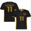 Custom Soccer Jersey with Name Number Team Logo Personalized Soccer V-Neck Shirt for Adult Large Black view 2