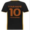 Custom Soccer Jersey with Name Number Team Logo Personalized Soccer V-Neck Shirt for Adult Large Black view 4