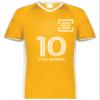 Custom Soccer Jersey with Name Number Team Logo Personalized Soccer V-Neck Shirt for Adult 2X-Large Gold view 3