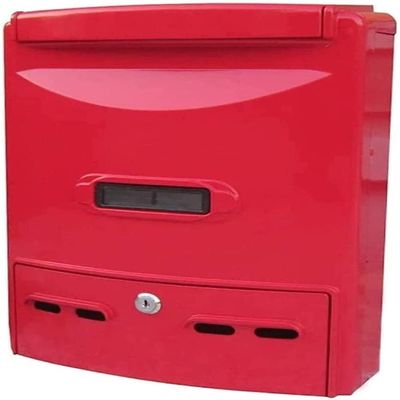 Suggestion Box Letter Box Complaint Box Vertical Mailbox Office Drop Box Comment Box Letter Box Deposit Box Letterbox Parcel Box (Color : Red)