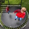 CIRONI Replacement Trampoline Mat 6FT 8FT 10FT 12FT 13FT 14FT 16FT Elastic Trampolines Round Jumping Pad Net Cloth for Round Trampolines Black view 2
