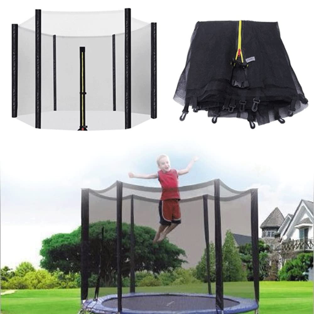 CIRONI Outdoor Garden Trampoline Net Kids Trampoline Replacement Safety Net for Most Round 6/8/10/12FT Trampoline, Net Only