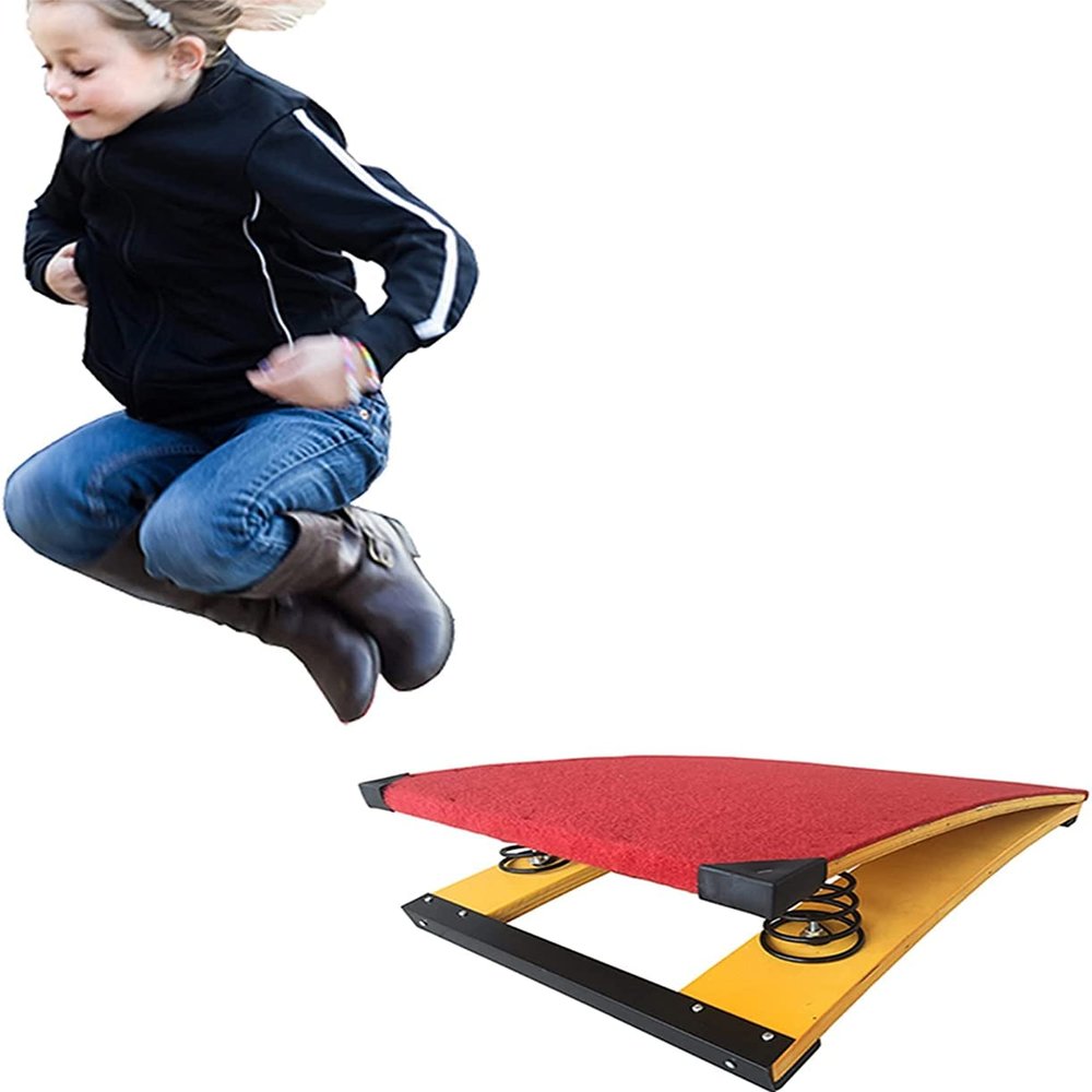 CIRCIR Home Small Gymnastics Springboard for Kids, Mini Trampoline for Playroom, School, Nursery, Home Gym, Load 50kg / 120lbs