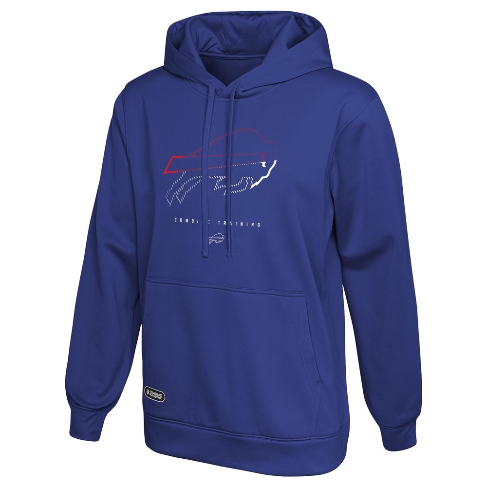 Outerstuff NFL Men's Watson Logo Pullover Performance Fleece Hoodie, Buffalo Bills, XX-Large