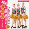 LIQS 12 Pack Pom Poms Cheerleading,Fluffy Cheerleader Pompoms with Finger Ring Handle,Metallic Pom Poms Cheerleading for Children Adults Sports Competition Holiday Celebration (8 Pack, Gold) view 4