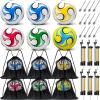 6 Pack Operation Deflated Christmas Soccer Ball with Pump for Child,Items Bulk Deals Soccer Balls,Classic Soccer Balls Size 5 with Mesh Sport Bag Pump Needle for Shoebox Gift Fillers Charity Donations view 1